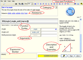 Click for Functions calculator screen shot