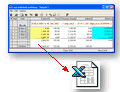 Amortization Schedule and Export data